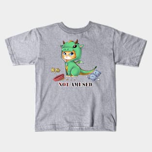 cat not amused and cat angry Kids T-Shirt